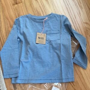 Boden Blue Long Sleeve Tee Classic Design